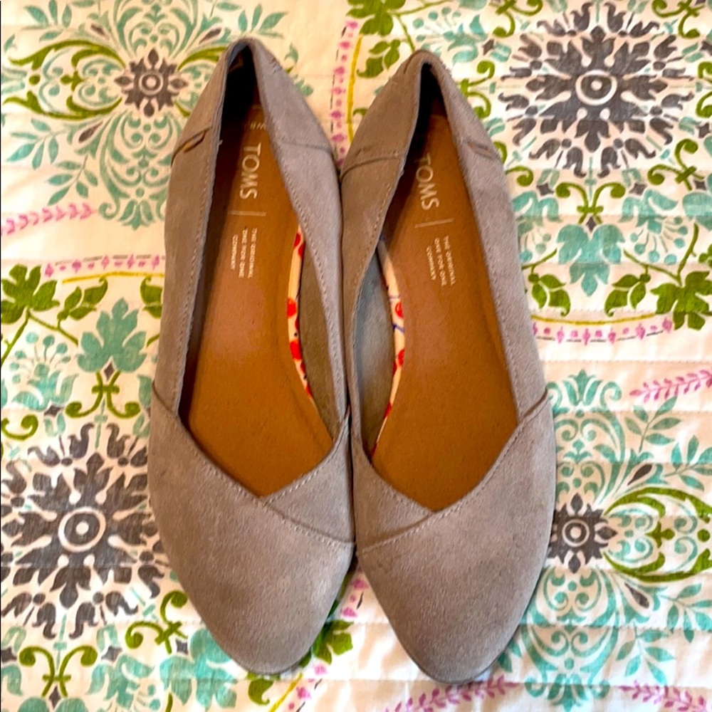 Toms Flats Grey Size 8.5